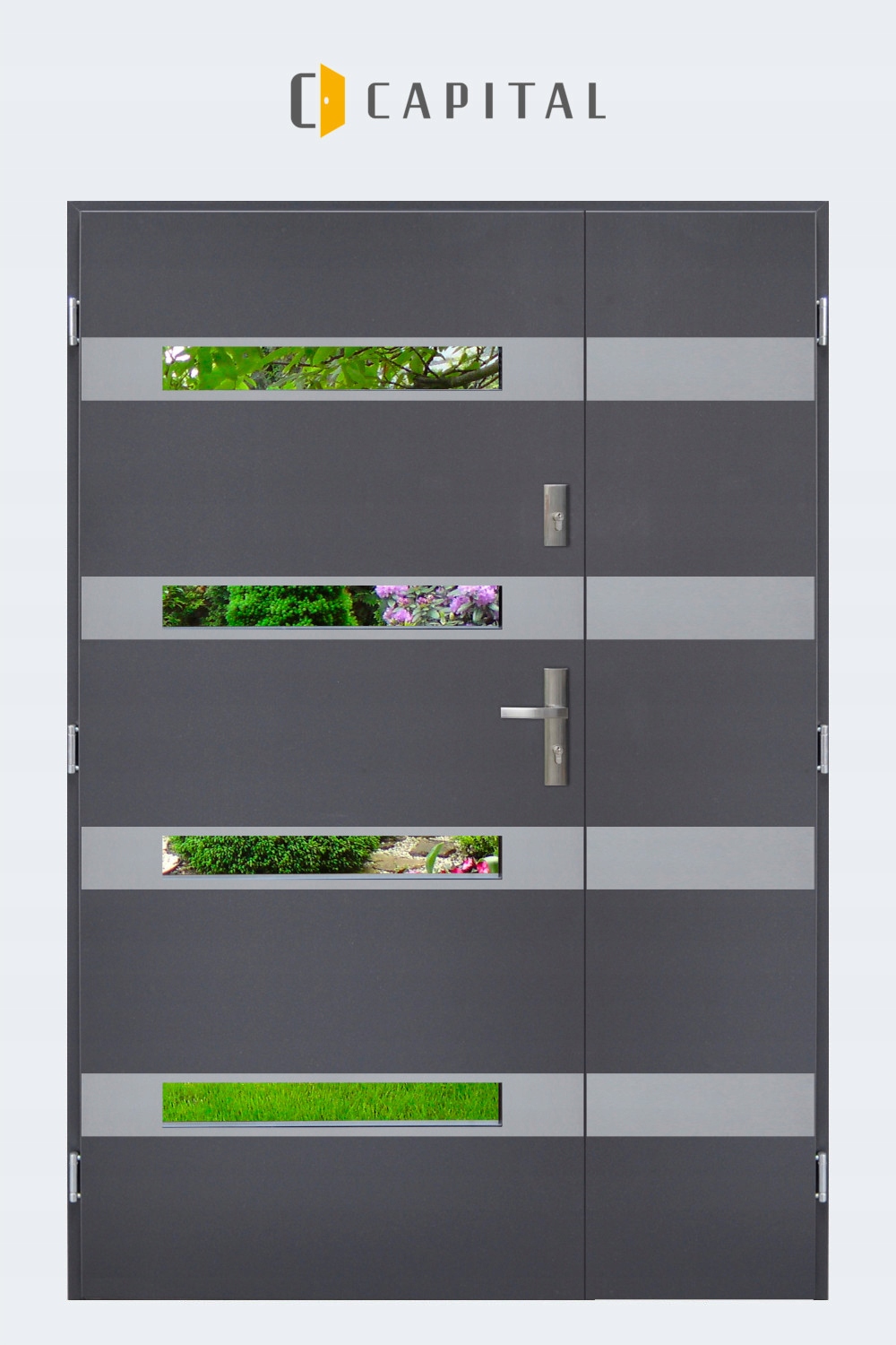 DRZWI ZEWNĘTRZNE DWUSKRZYDŁOWE 120, 130, 140 cm Kod producenta CAPITAL