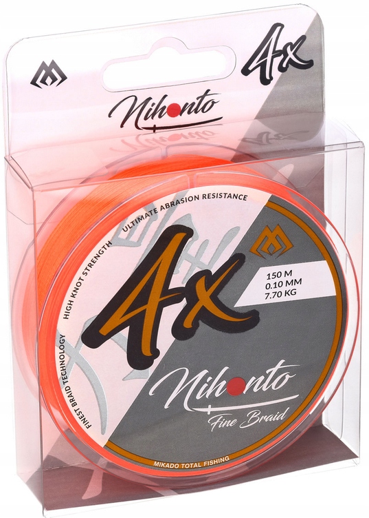 

Plecionka Nihonto Fine Braid Orange 0,20mm 150m