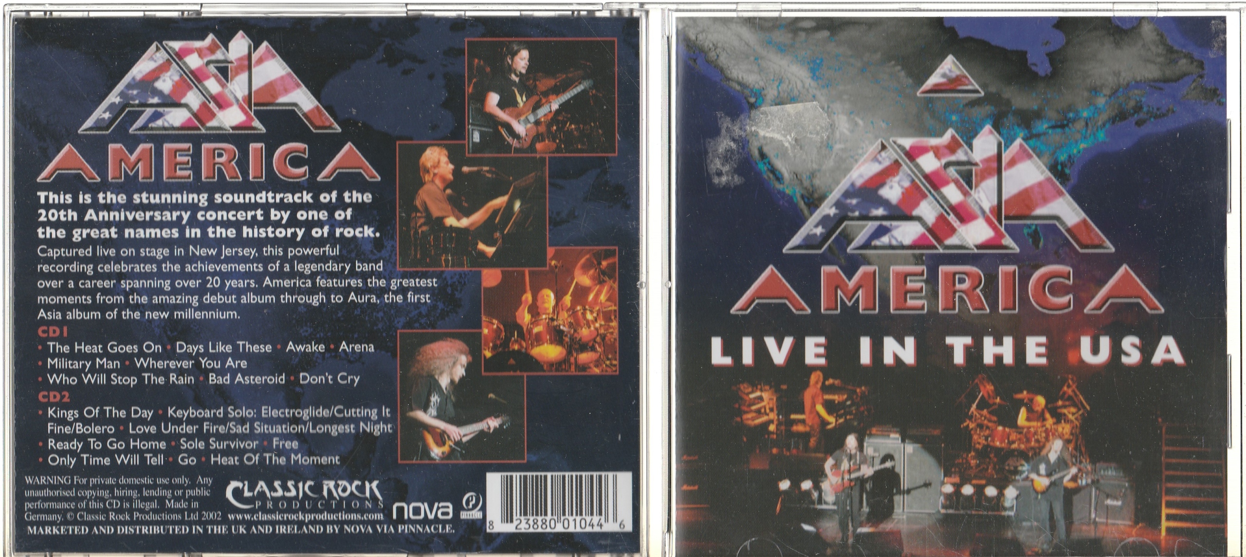 Płyta 2 CD Asia - America (Live In The USA) 2003 I Wydanie