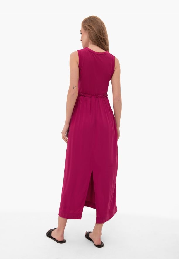 Šaty Bez Rukávů Růžové Volcano G-britania XXL