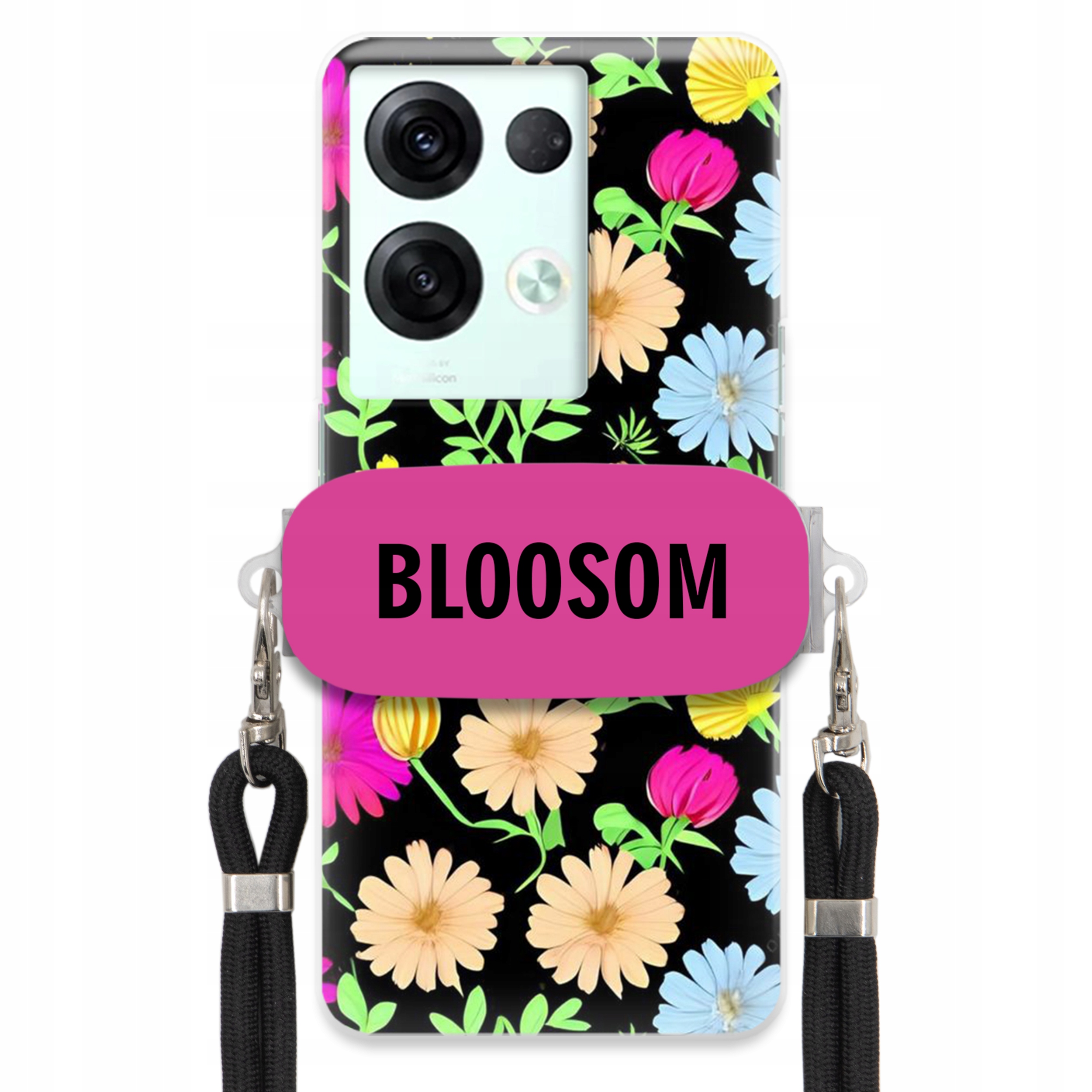 Puzdro Crossbody Pre Oppo Reno 8 5G Puzdro Kvety Bloosom Flower