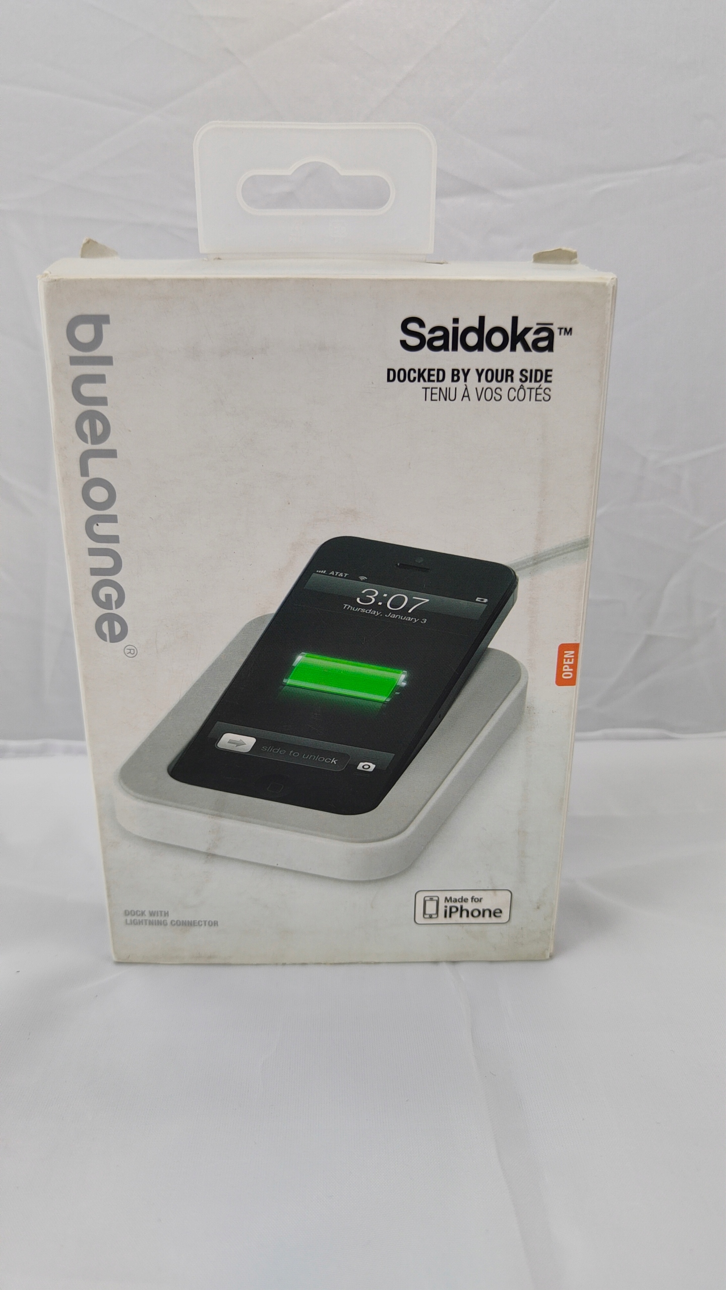 Ładowarka biurkowa iPhone 5 Saidoka biała