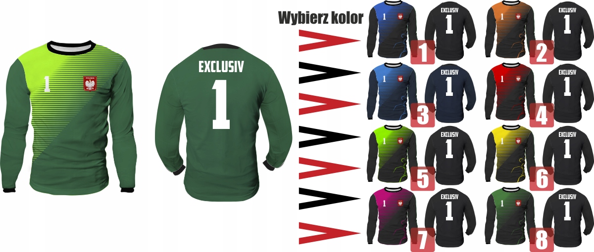 STRÓJ BRAMKARSKI TWÓJ NADRUK ROZMIAR L Kod producenta POL