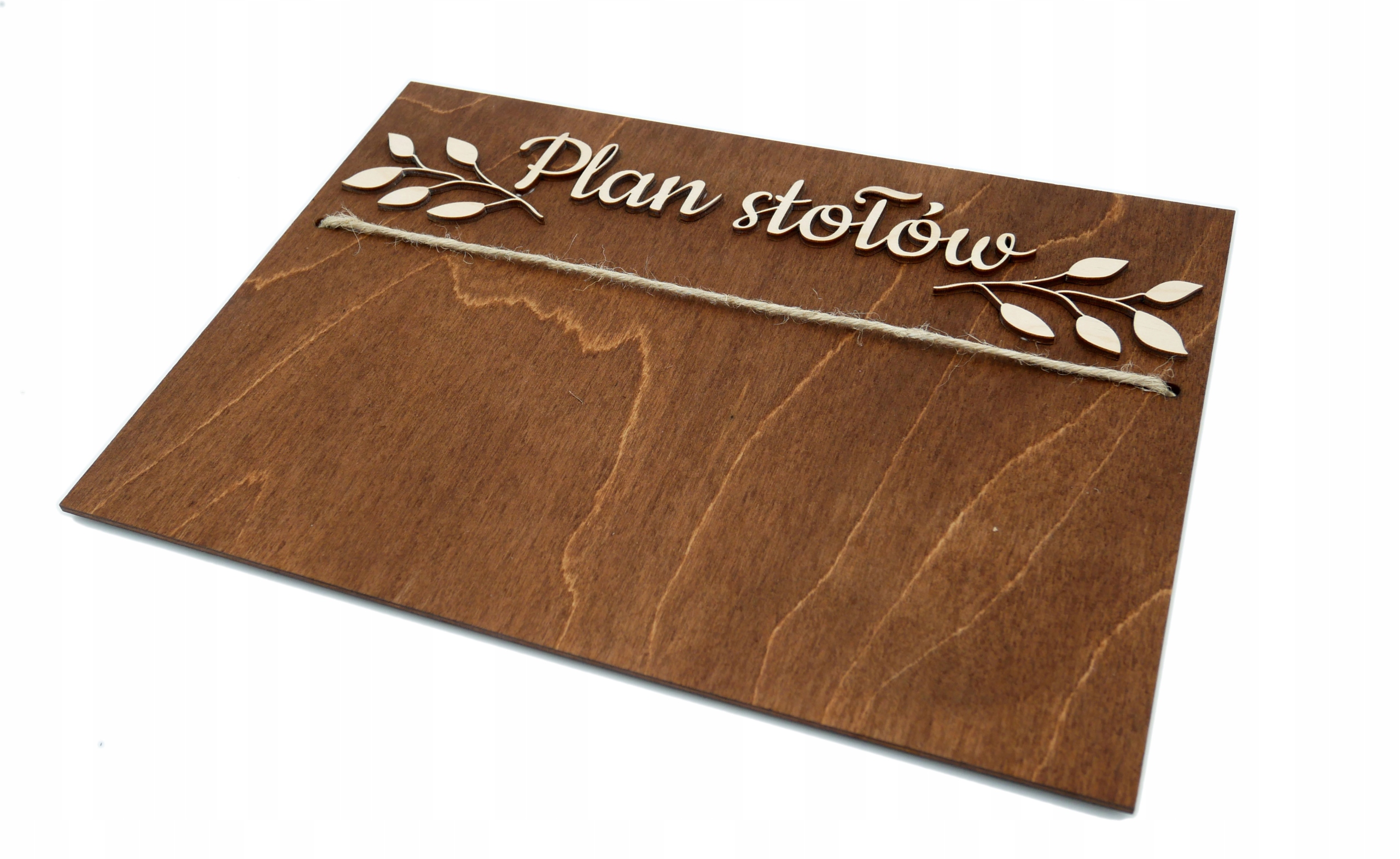 TABLICA DREWNIANA PLAN STOŁÓW ROZKŁAD GOŚCI ŚLUB WESELE WZORY XL Kształt prostokątny