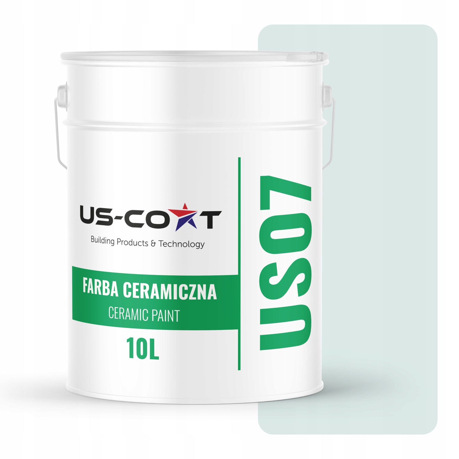 Keramická Farba Biela Zlomená Do Tyrkysového H1576 10L Matu Na Steny