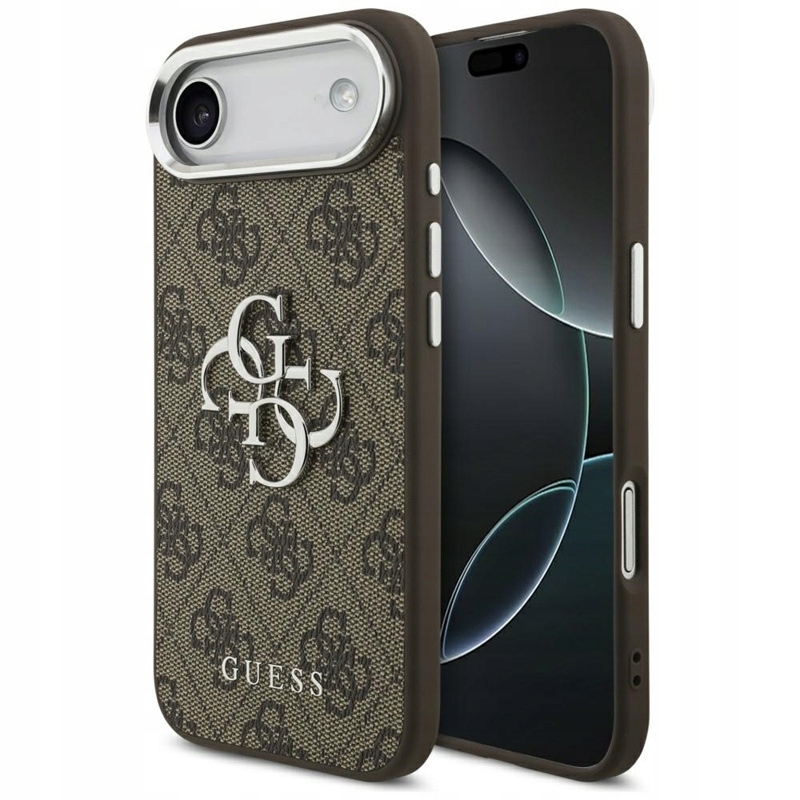 Pouzdro Guess pro iPhone Air Originální Classic Logo 4G Hnědé Módní Zadní Kryt