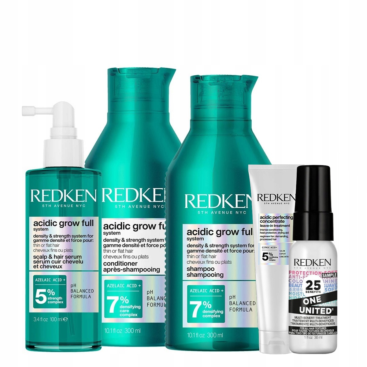 Redken Sada Acidic Grow šampon kondicionér sérum Sada pro posílení vlasů