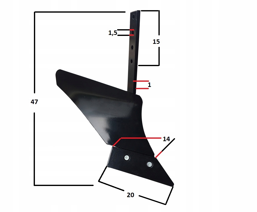 K&S PŁUG JEDNOSTRONNY KS SP2 DO GLEBOGRYZAREK Rodzaj inny