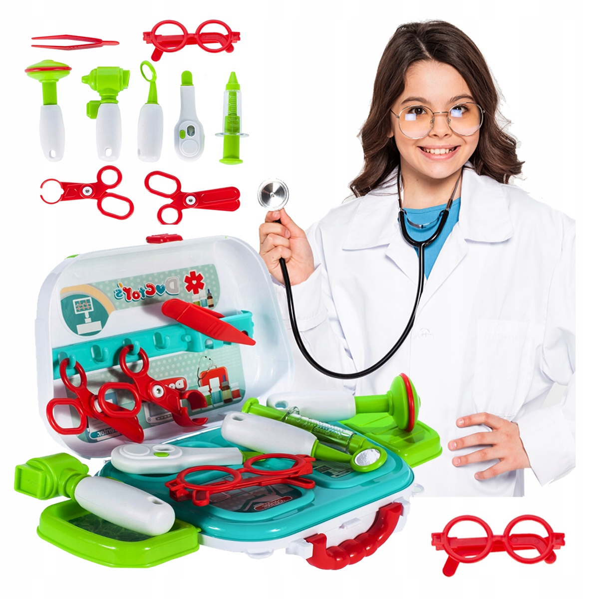 

Duży Zestaw Lekarski Mały Lekarz Doktor W Walizce