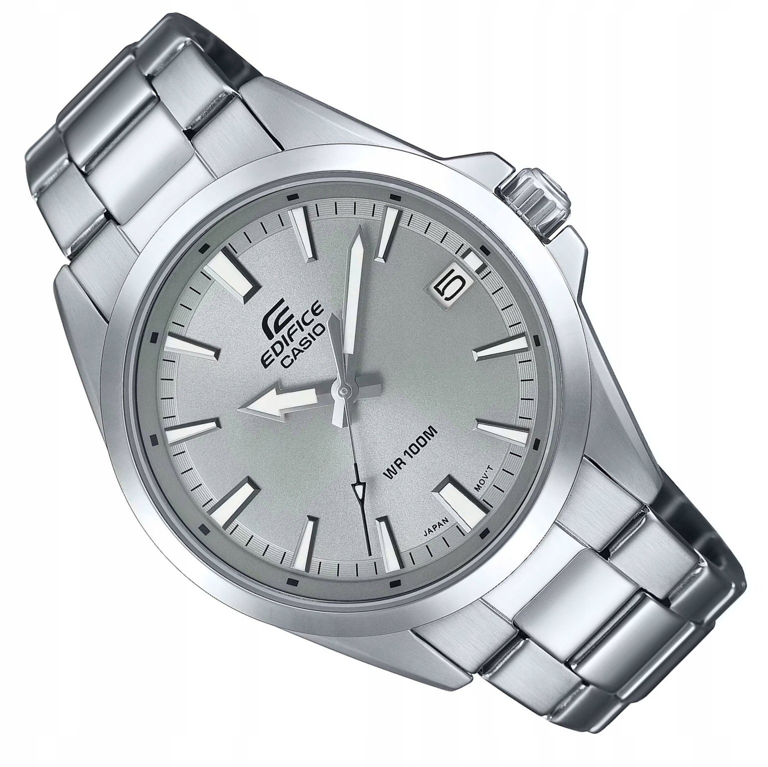 Šedé Pánské Klasické Sportovní Ocelové Hodinky Casio Edifice EFV-100D