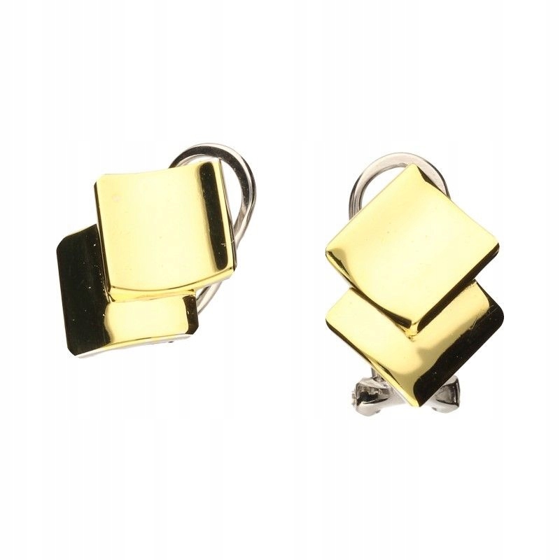 stříbrné náušnice dámské 925 pozlacené lesklé plechy jako dárek 3.82 g