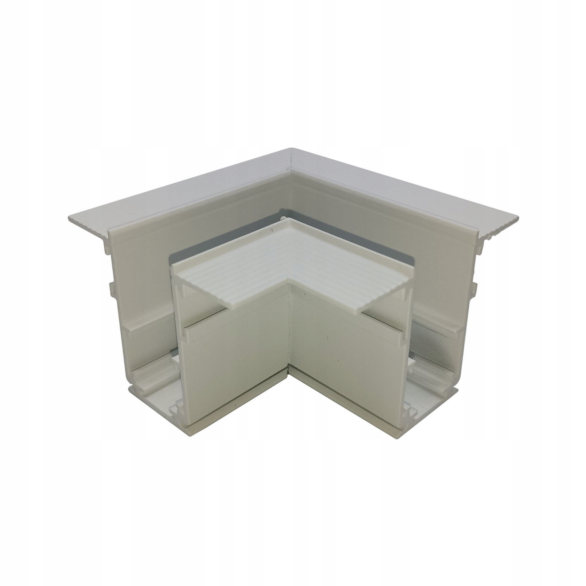 Złączka kątowa biała Pozioma podtynkowa do Szyn Magnetycznych SMART TRACK