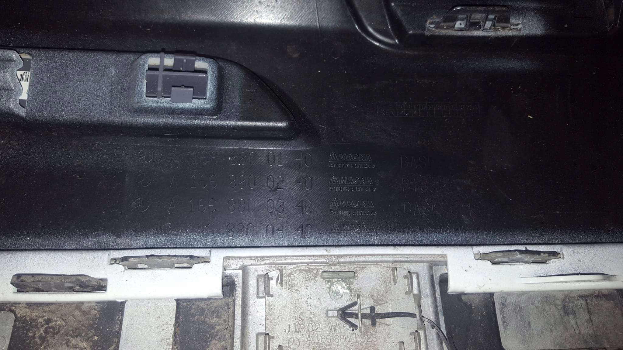 IDEALNY KPL bumper rear MERCEDES ML W166 4XPDC 1