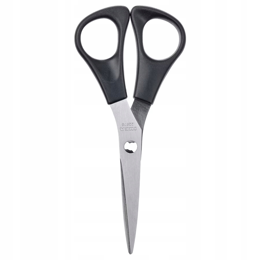 IKEA nożyczki MANOGA stal nierdzewna/czarny 14cm