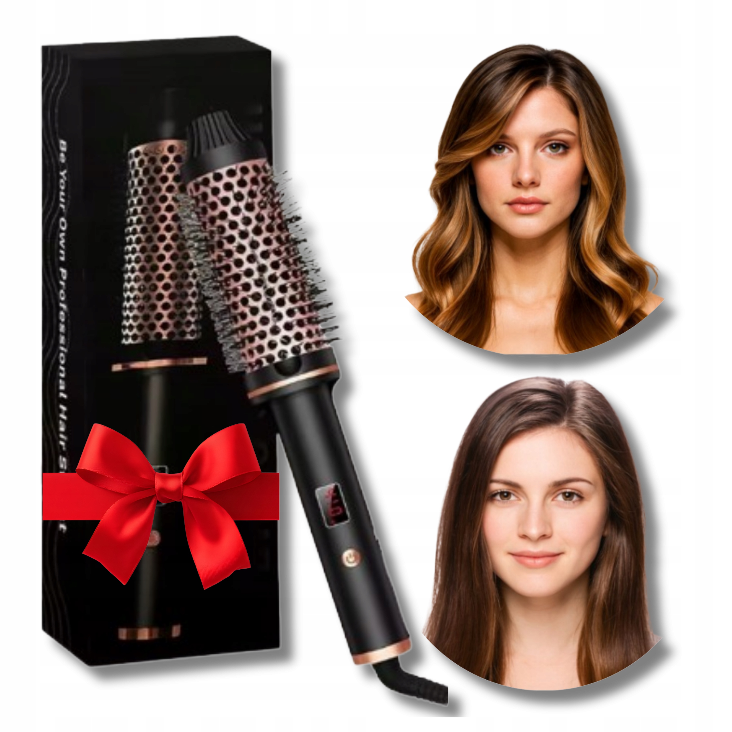 Termiczna Szczotka Do Modelowania Stylizacji Wlosow Loki Okragla Lokowka