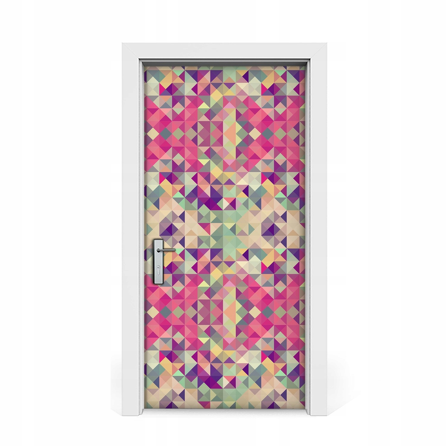 

Okleina naklejka drzwi Mozaika z trójkątów 95x205