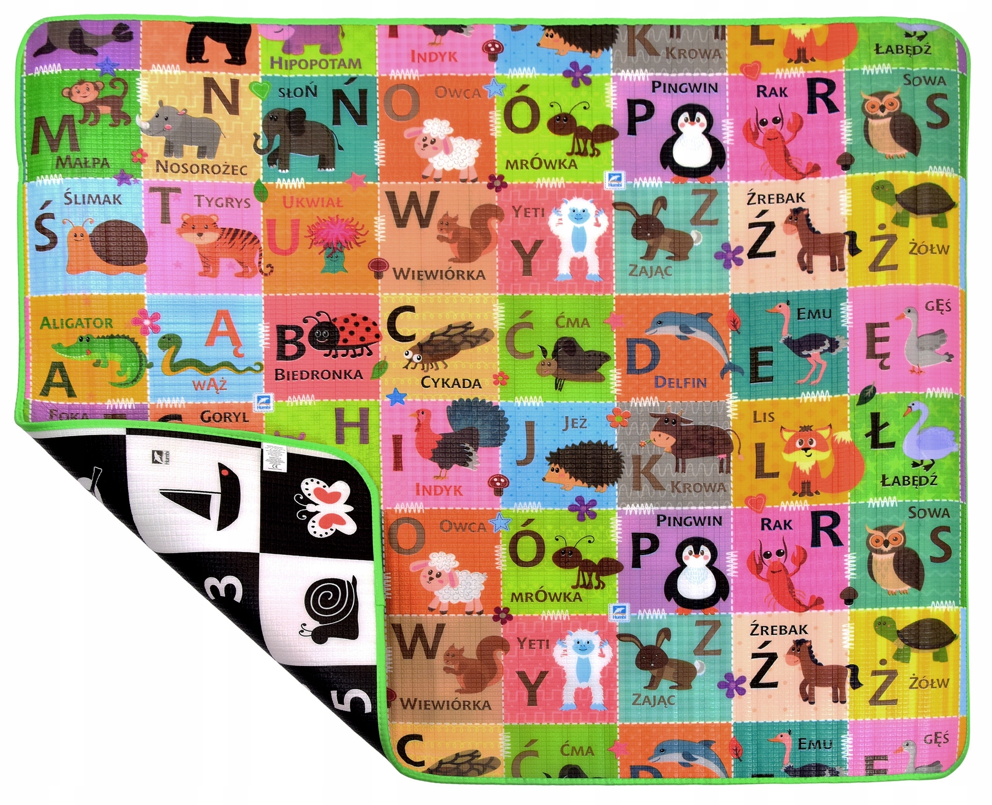 MATA PIANKOWA EDUKACYJNA SZACHOWNICA ALFABET PL EAN (GTIN) 5905669234030
