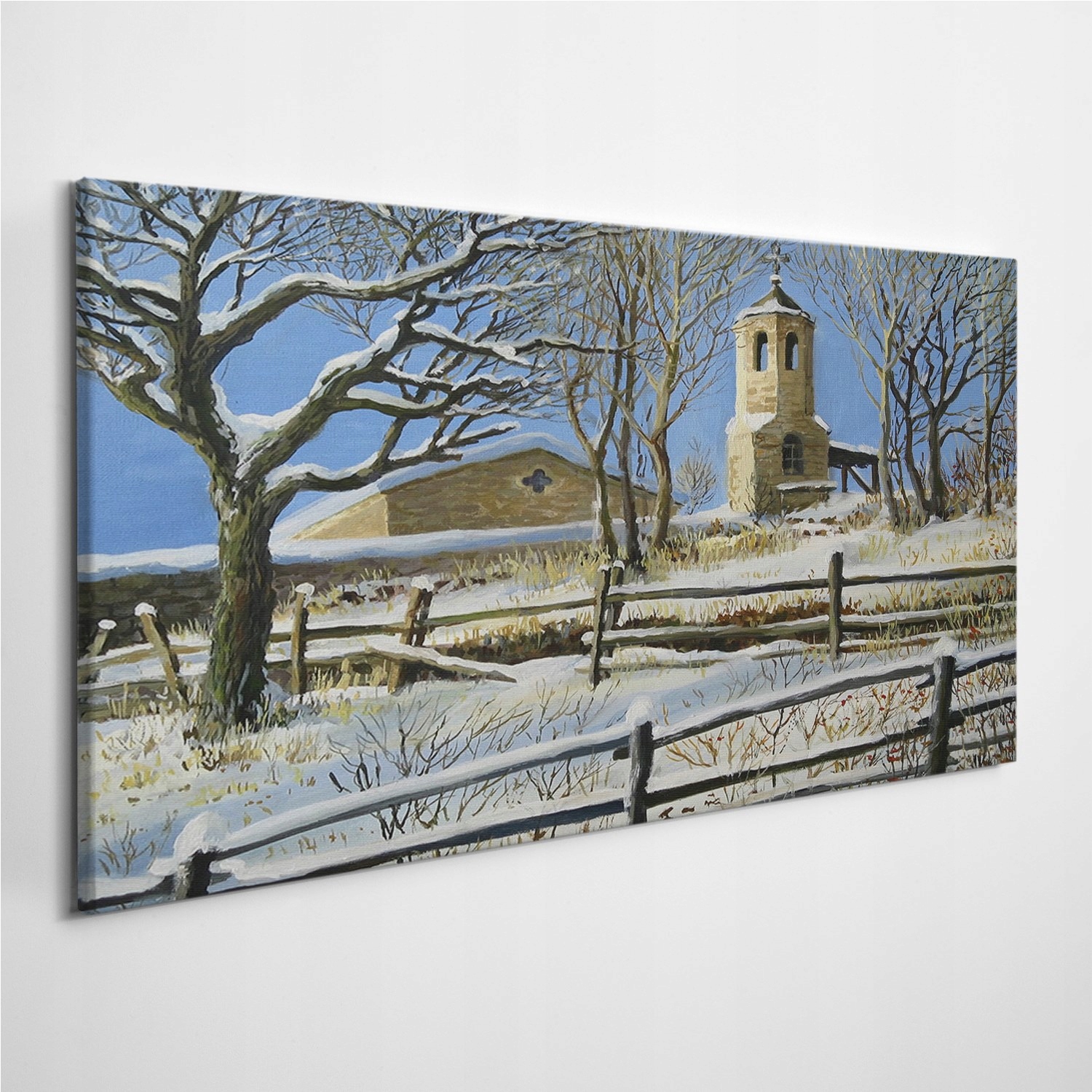 

Foto-obraz na płótnie Góry Śnieg Kościół 120x60 cm