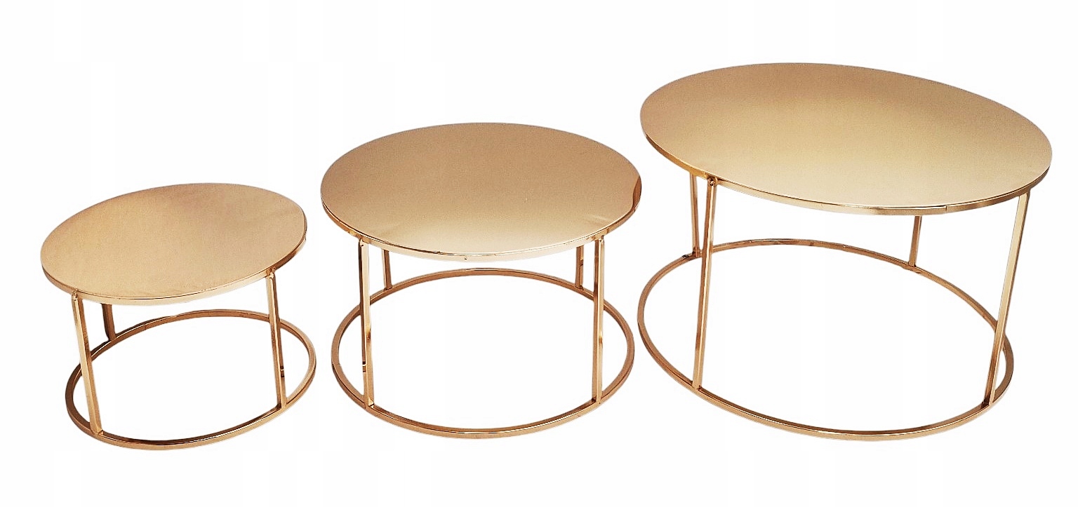 Sada Kovových Podestov Na Sladký Stôl BCT4509 Okrúhla na vystavenie