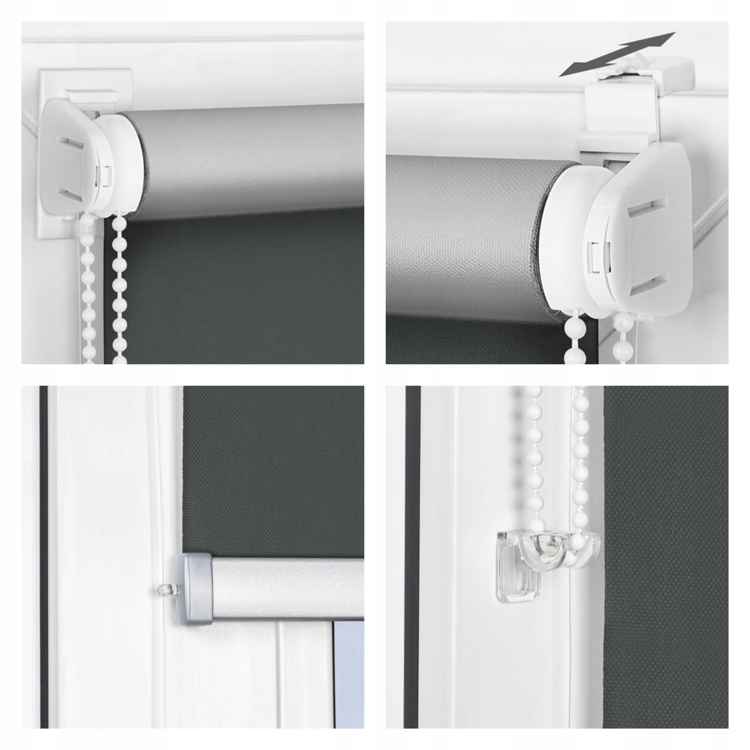 MECHANIZM DO ROLETY TERMO TERMICZNEJ ŁADNE OKNO KOMPLET ZESTAW BIAŁY BRĄZ Średnica 17 mm