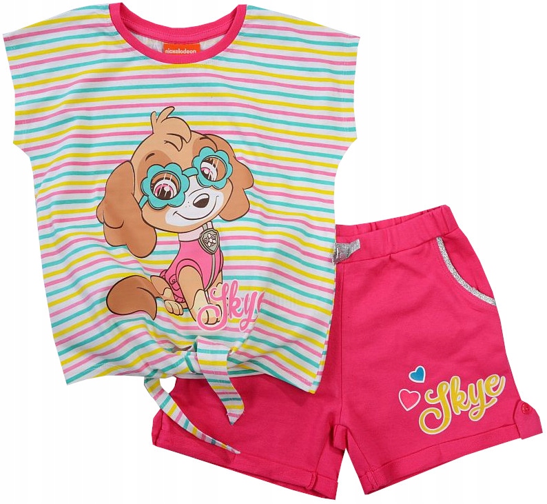 

Psi Patrol Komplet Top Wiązany Szorty 128 E127A