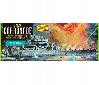 Model plastikowy - łódź USS Carronade - Lindberg