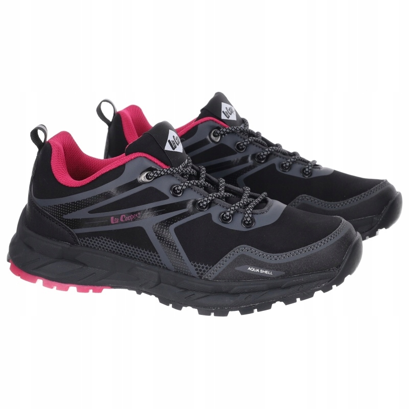 Dámské trekové boty Lee Cooper LCJ-22-01-1370L Black/fuchsia VEL.38