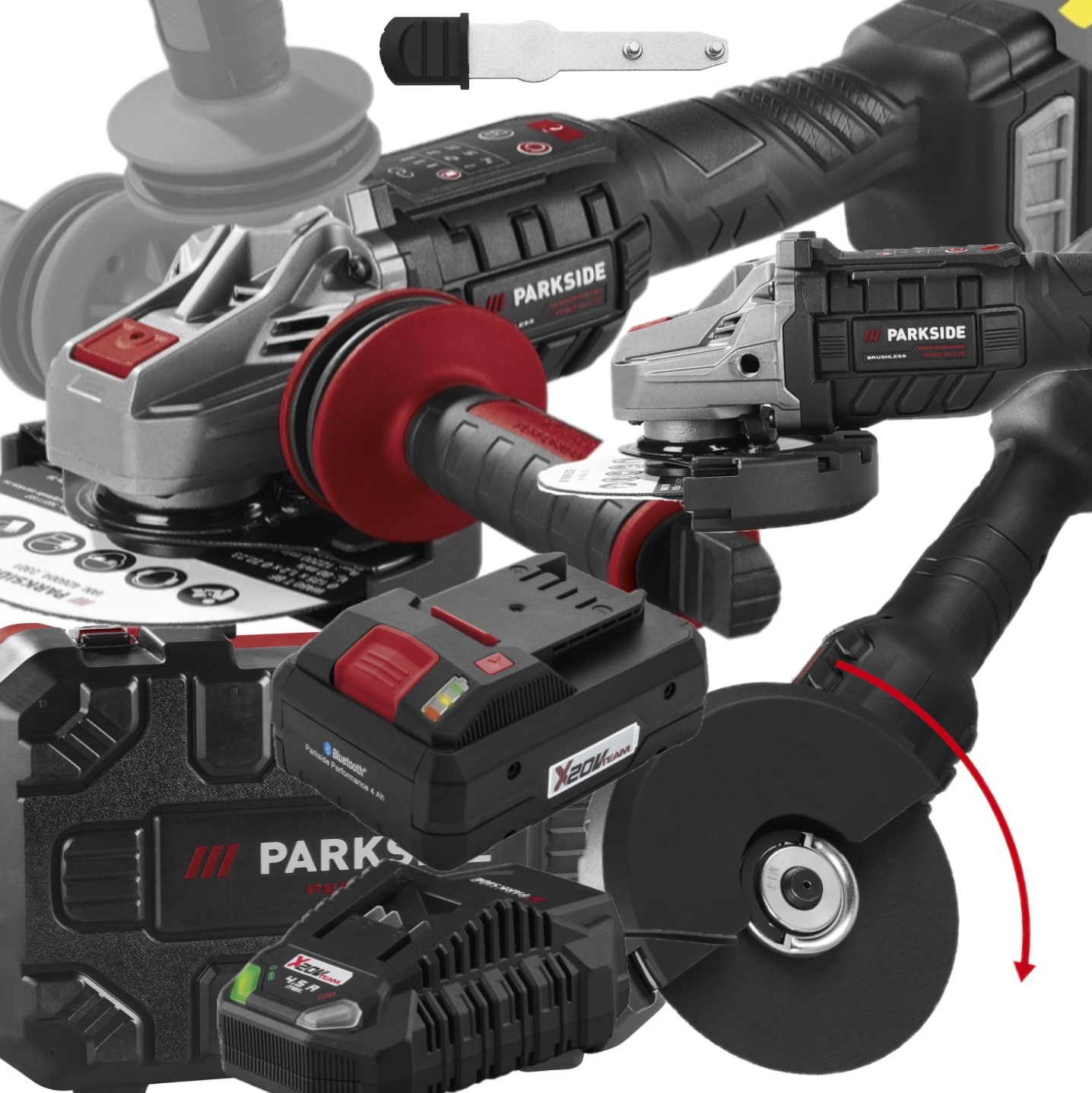 Akumulatorowa szlifierka 20 V Pwsap 20-Li F6 z akumulatorem i ładowarką 20V