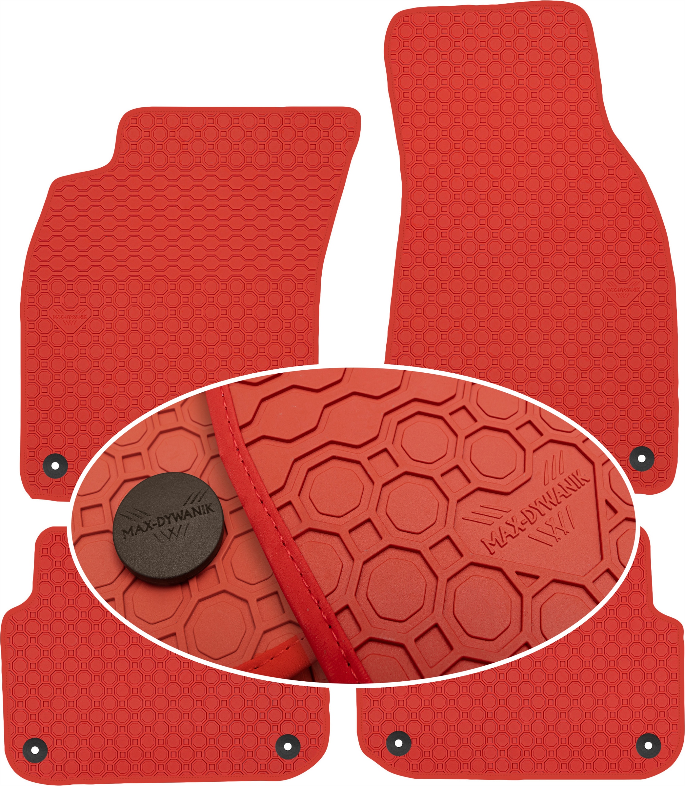 Audi A6 C6 2004-2006 Koberce Červené