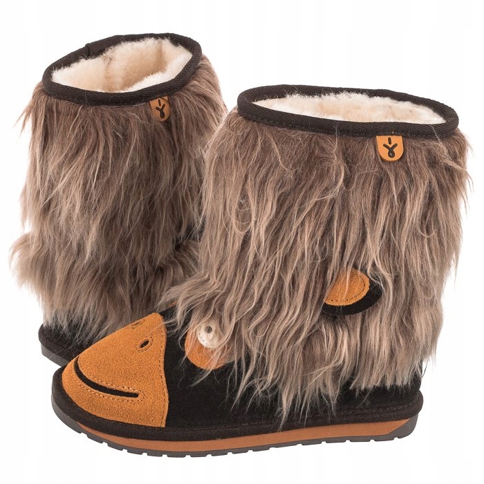 Buty Kozaki Śniegowce dla Dzieci Emu Australia Orangutan Brązowe