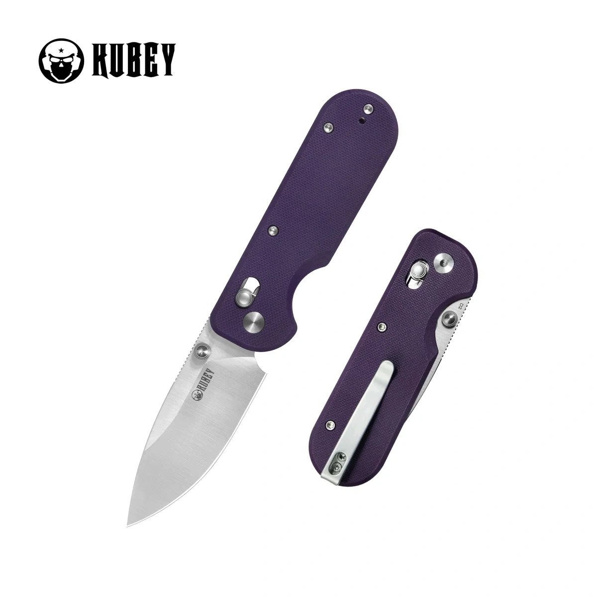 Nůž Kubey Bedrock Purple G10, Satin D2 (KU505C)
