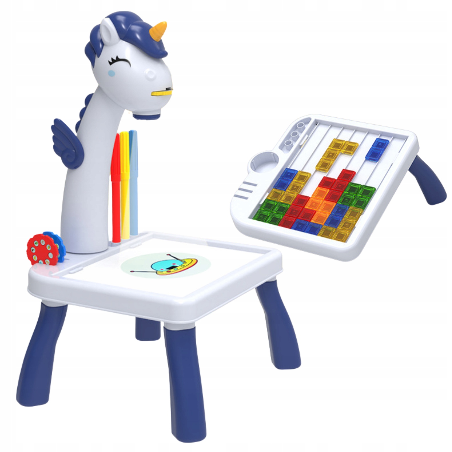Projektor Do Nauki Rysowania Rzutnik Jednorożec Stolik Flamastry Slajdy EAN (GTIN) 6920179005801