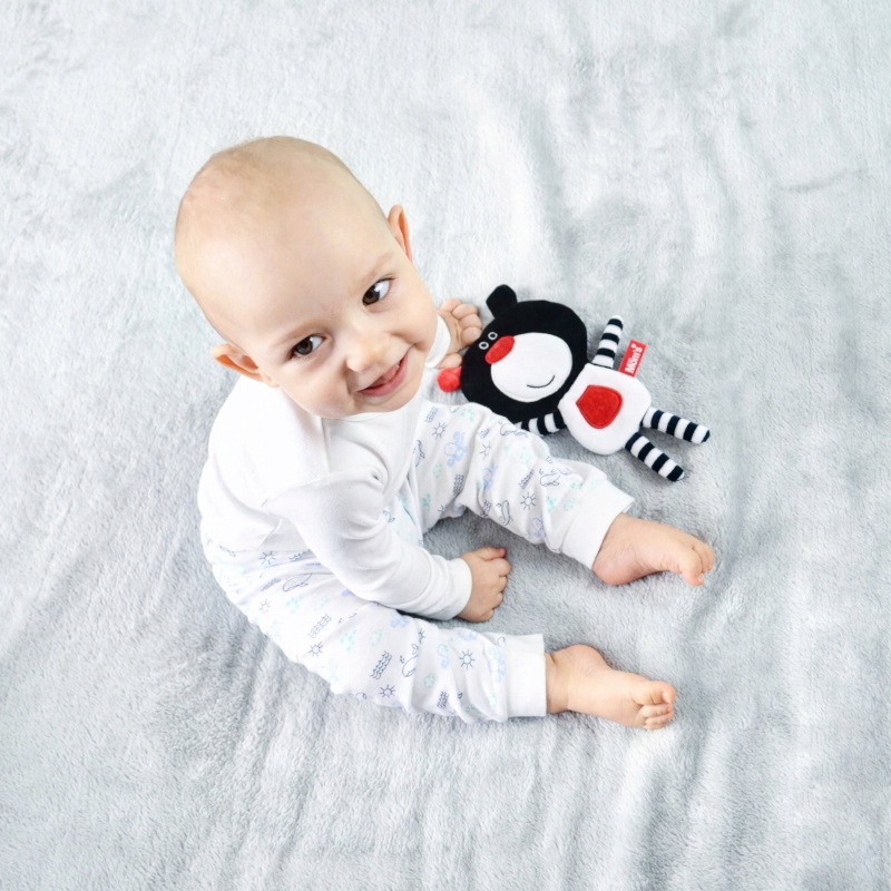 HENCZ SZELEŚCIK KONTRASTOWY SENSORYCZNY MISIO BUU CZARNY NIEDŹWIADEK 0M+ Rodzaj przytulanki