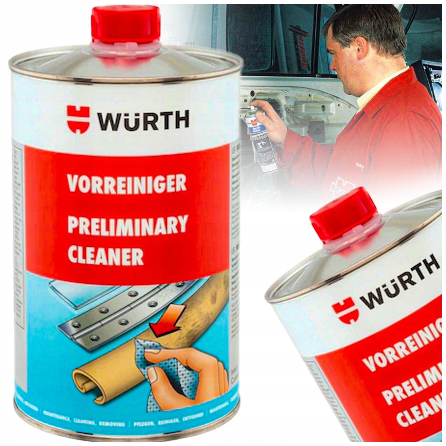Čisticí prostředek pro předběžné čištění před lepením 1L Wurth