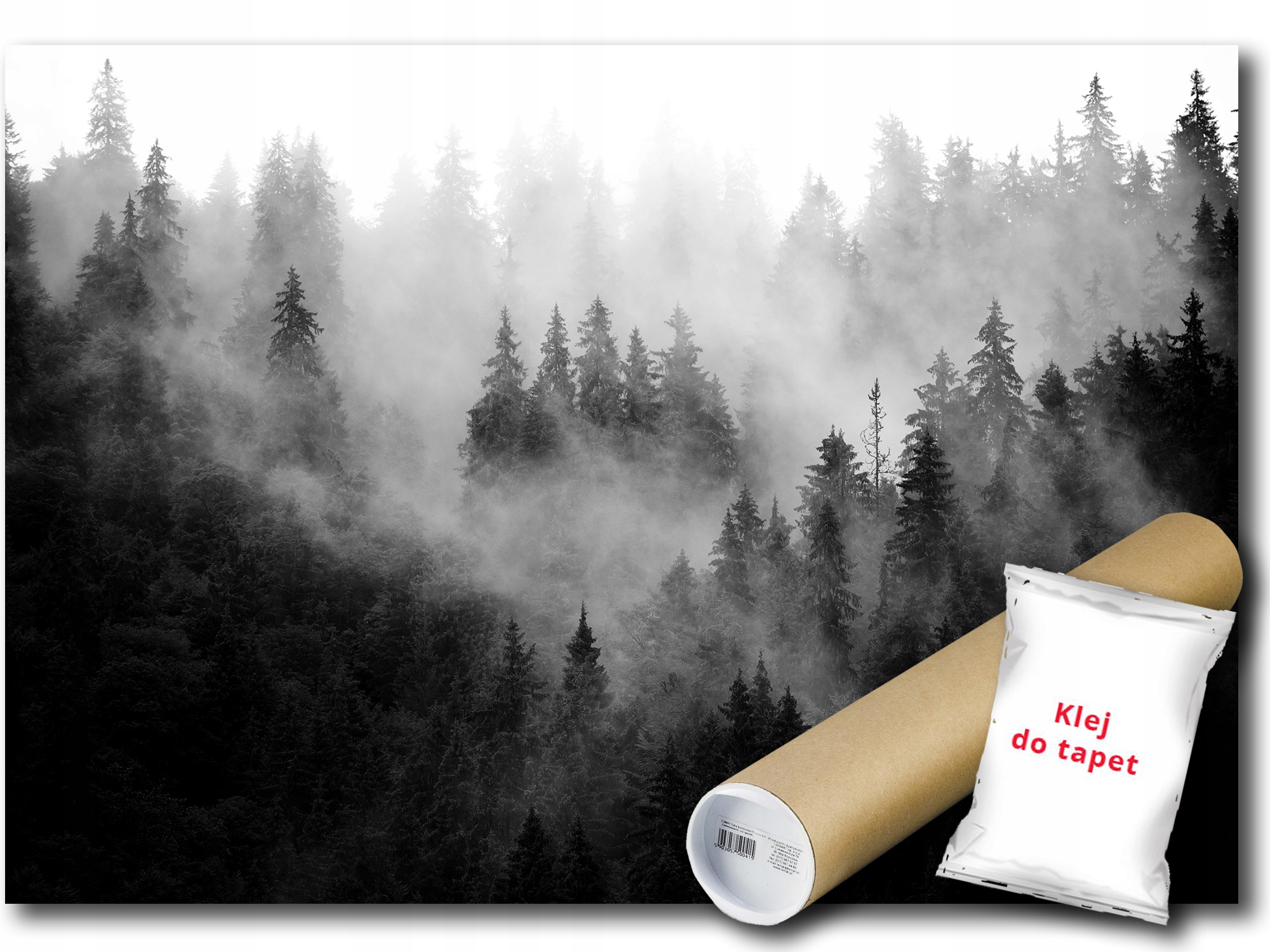 Fototapeta Vliesová Les Hory Mlha Stromy 208x146