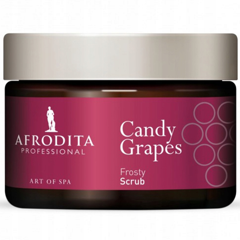 Afrodita Candy Grape Peeling na tělo Olej Z Hroznových Semínek Omega 6 200g