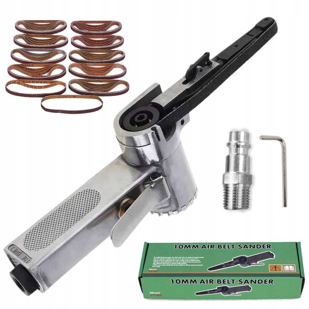Pneumatická Pásová Bruska Tank 16000 Rpm 330*10MM Na Dřevo A Plast