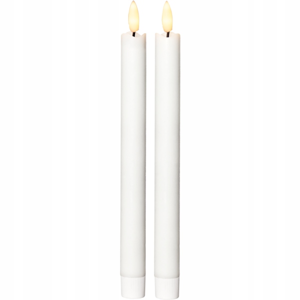

Szwedzki zestaw 2szt świeca Led Flamme biała 25cm