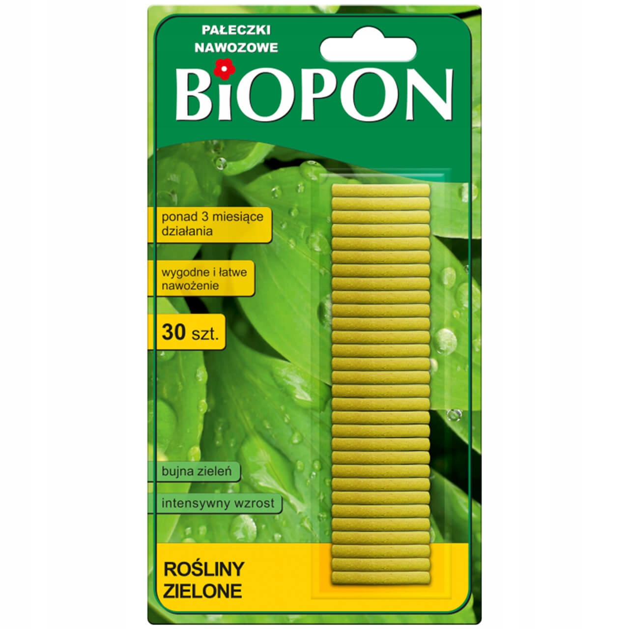 

Pałeczki Nawozowe do Roślin Zielonych Biopon 30szt