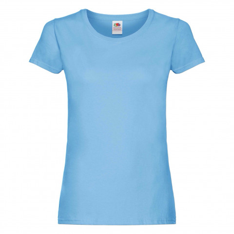 

Tshirt damski koszulka Fruit of Loom Błękitny XL