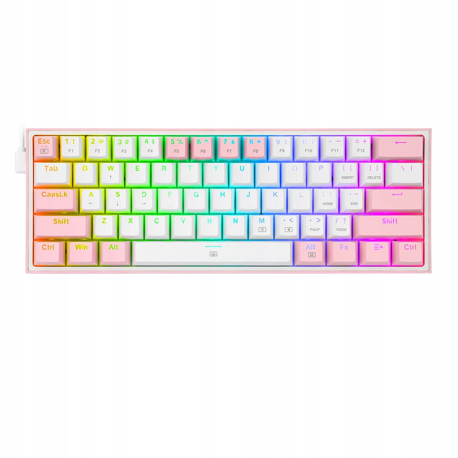 Klávesnice Redragon K617-RGB Fizz Rgb White/Pink