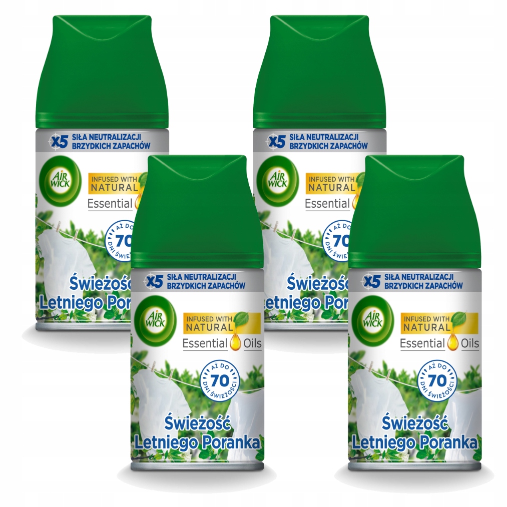 Levně Air Wick Náplně Do Osvěžovače Vzduchu Svěžest Letního Rána 4X 250ML