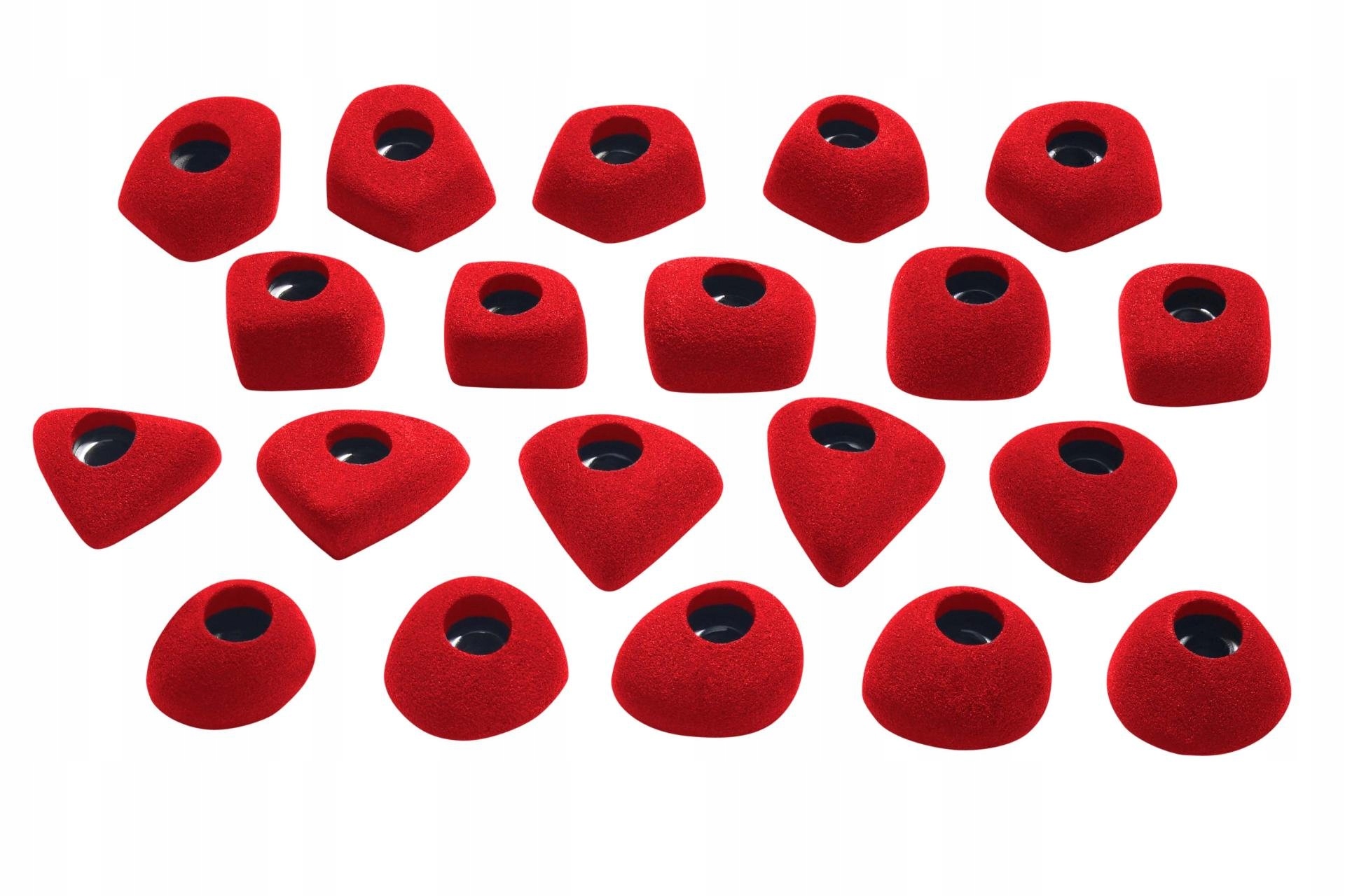 Ocun Footholds Set 1 Bolt-on Red