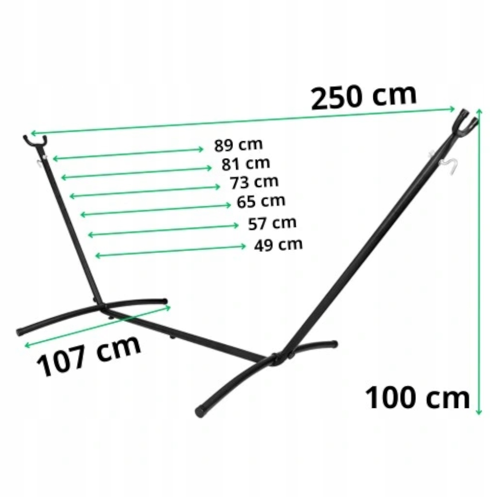 HAMAK OGRODOWY ze stelażem dwuosobowy brazylijski DUŻY RED GARDEN ZESTAW Kod producenta HAMAK STELAZ STOJAK OGRODOWY DWUOSOBOWY