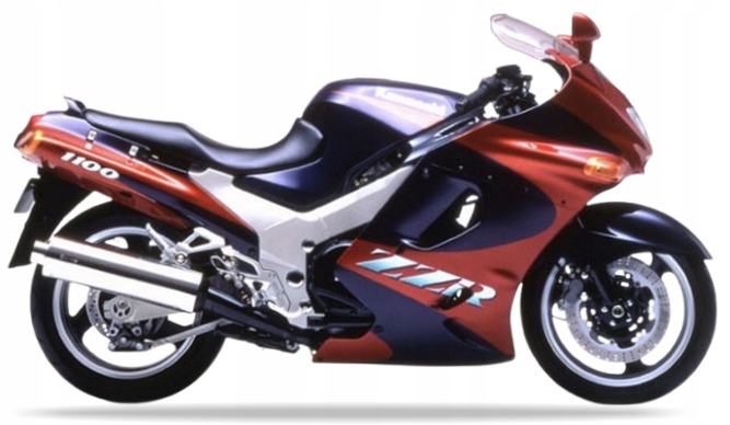 Samolepky Na Motocykl Juula Pro Kawasaki Zzr 1100 1993 Fialová Oranžová