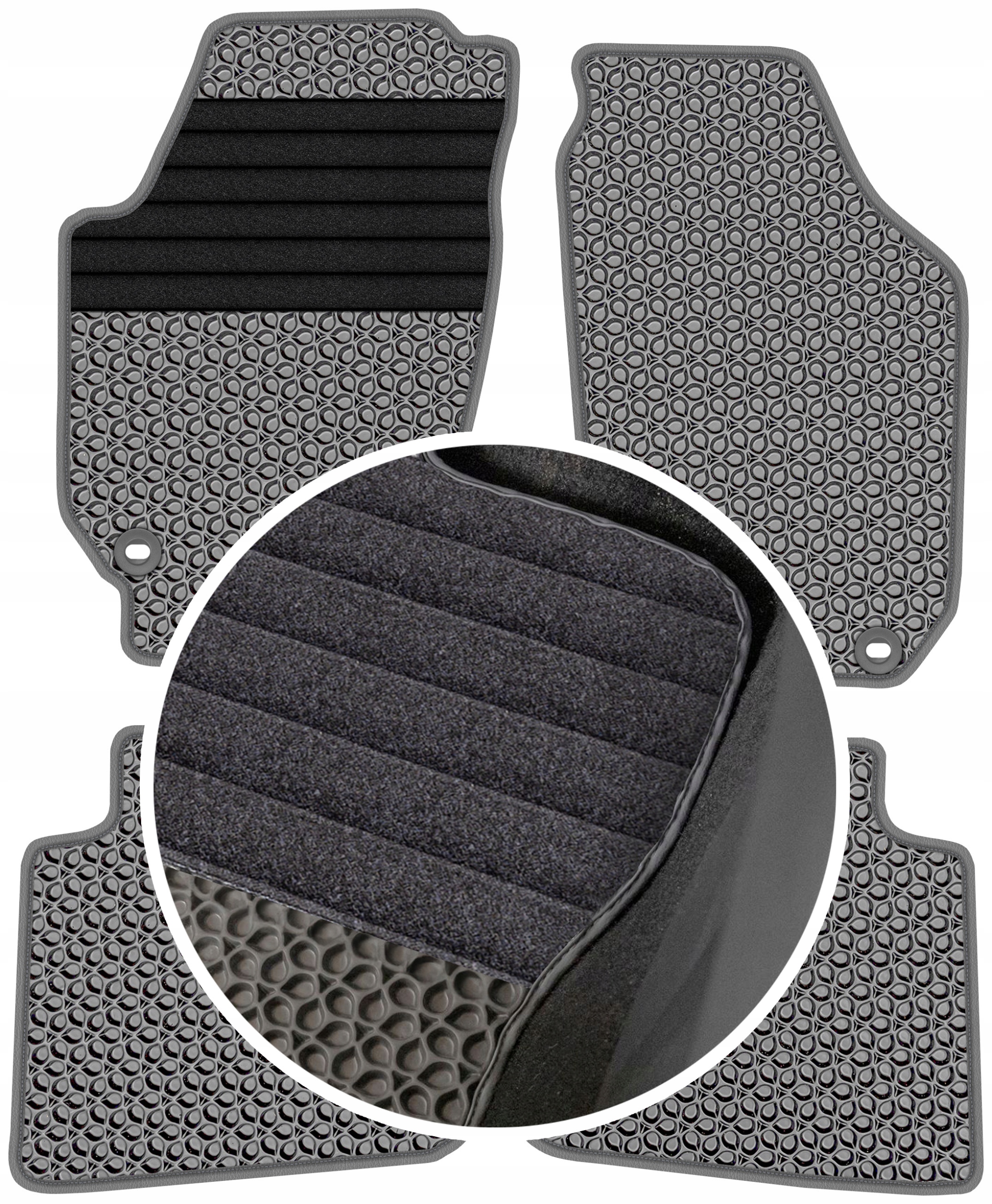 Škoda Roomster 2006-2007 Gumové autokoberce pro vůz Eva Eternity