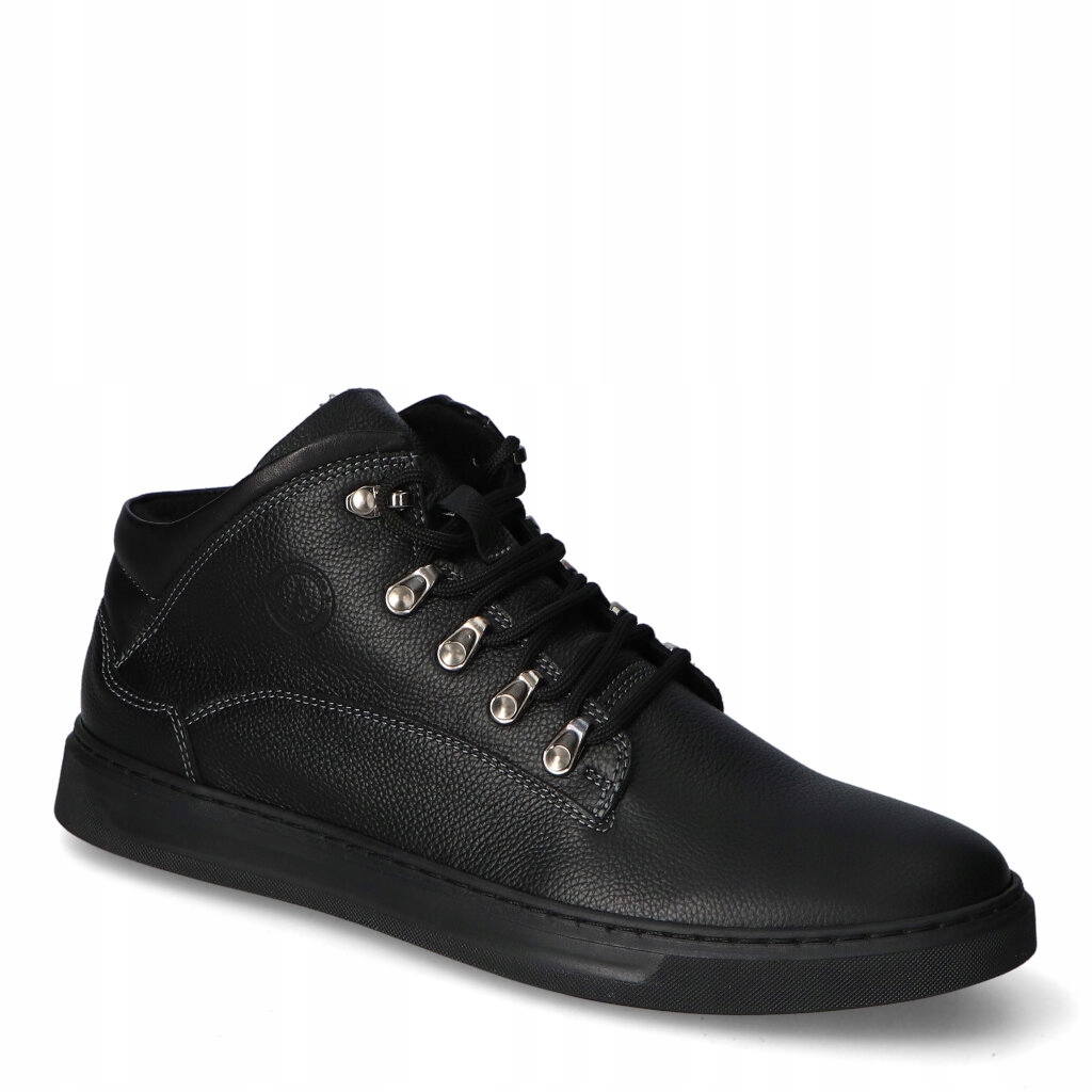 Arturo 1757/5/L-157/L-03 Černé kotníkové Kotníkové Boty s lícovým vzorem 42