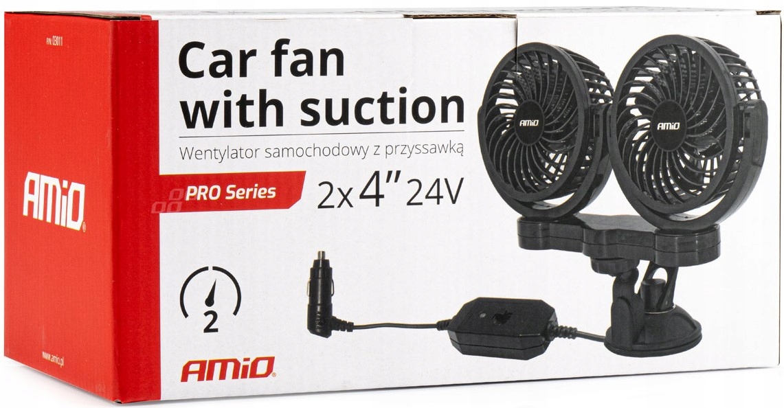 WENTYLATOR SAMOCHODOWY NAWIEW WIATRAK DO AUTA 24V EAN (GTIN) 5903293030110