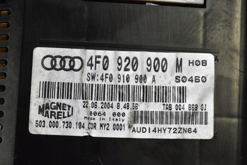 dials dials EU 4F0920900M AUDI A6 C6 2.4 V6 177 KM 04-08