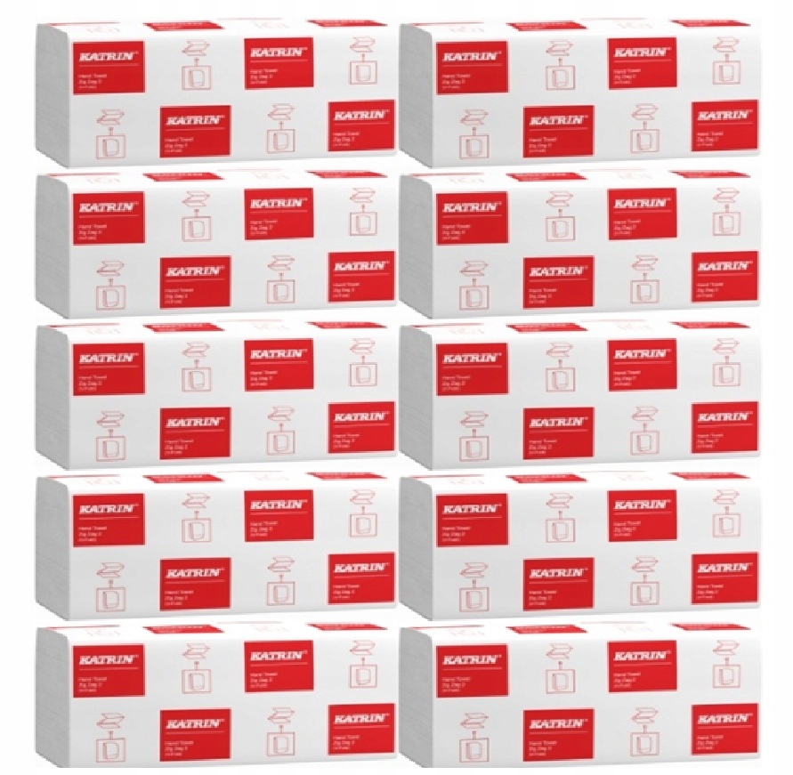 Ręczniki Papierowe Zz Katrin Classic 2 W 2000 Szt Biały Chłonny 10 Ind